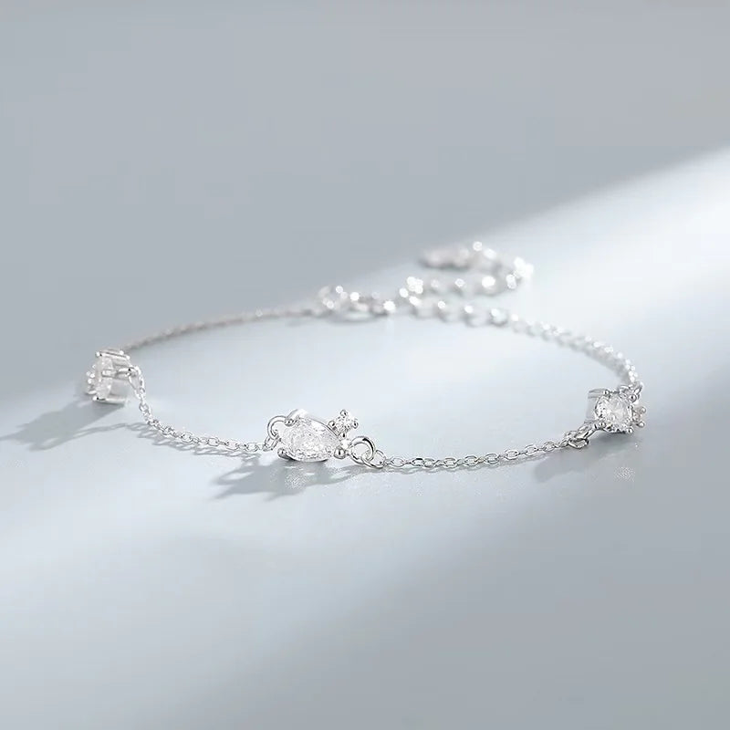 Engraved Zircon Bracelet