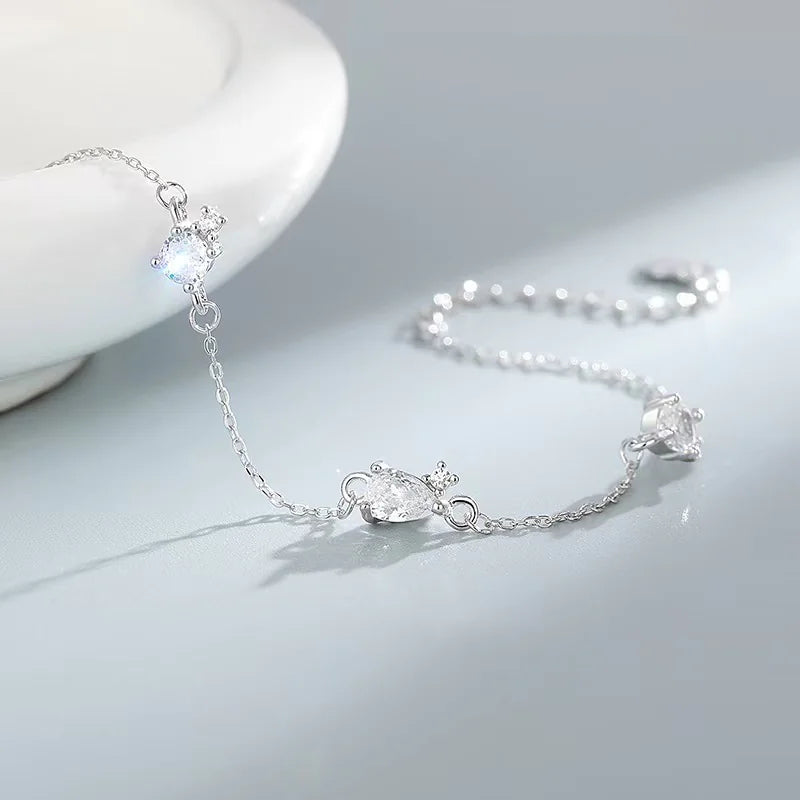 Engraved Zircon Bracelet