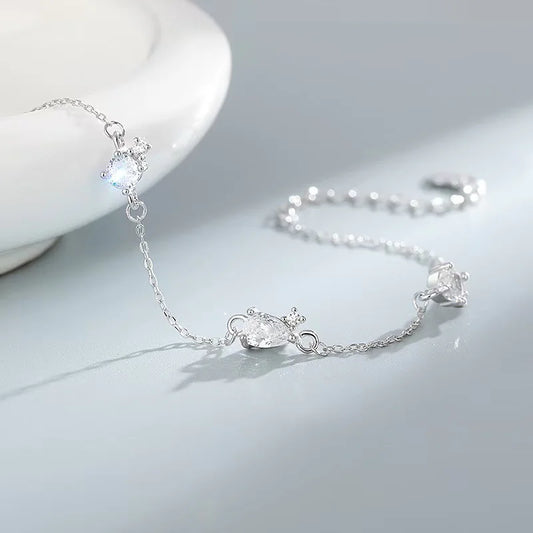 Engraved Zircon Bracelet