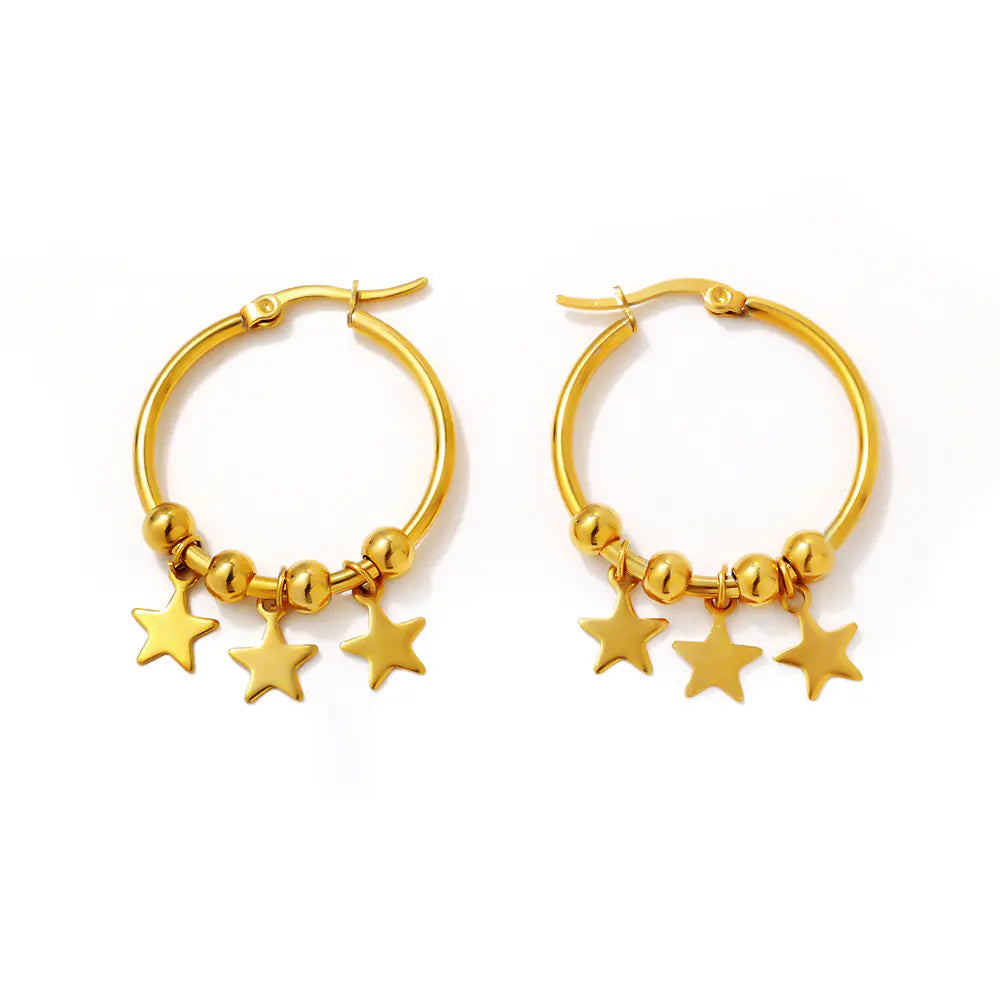 Star Drop Earrings