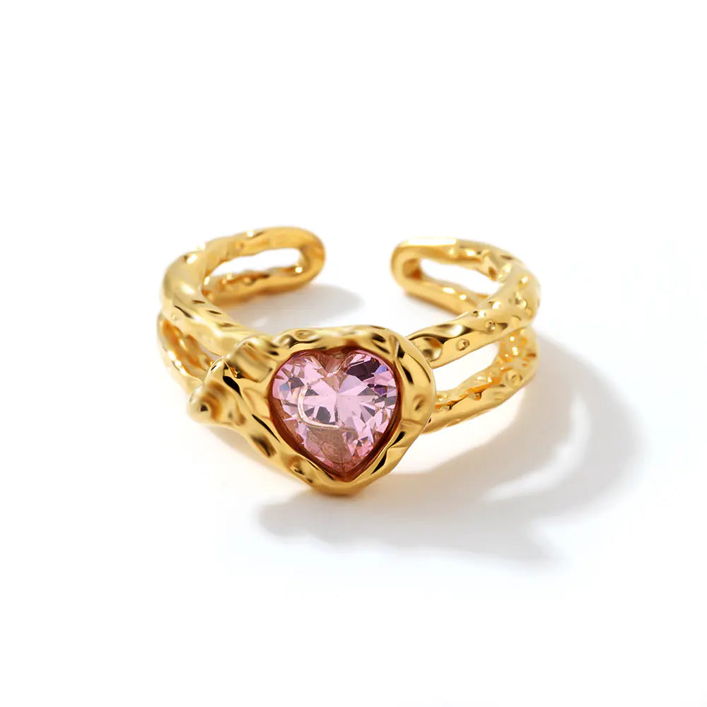 Pink Heart Shape Ring