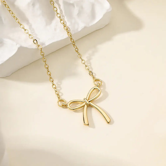 Bow Knot Pendant Necklace