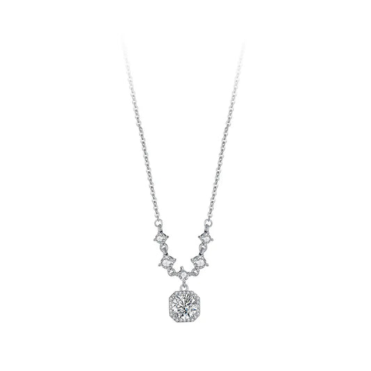 An heirloom-worthy moissanite pendant necklace